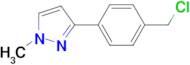 3-[4-(CHLOROMETHYL)PHENYL]-1-METHYL-1H-PYRAZOLE