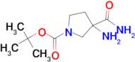 TERT-BUTYL 3-AMINO-3-CARBAMOYLPYRROLIDINE-1-CARBOXYLATE