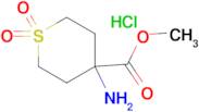 METHYL 4-AMINOTETRAHYDRO-2H-THIOPYRAN-4-CARBOXYLATE 1,1-DIOXIDE HCL