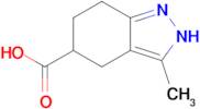 3-METHYL-4,5,6,7-TETRAHYDRO-2H-INDAZOLE-5-CARBOXYLIC ACID