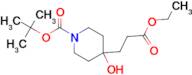 TERT-BUTYL 4-(3-ETHOXY-3-OXOPROPYL)-4-HYDROXYPIPERIDINE-1-CARBOXYLATE