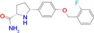 2-PYRROLIDINECARBOXAMIDE, 5-[4-[(2-FLUOROPHENYL)METHOXY]PHENYL]-, (2S,5R)-