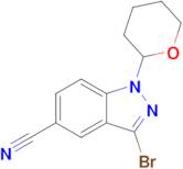 3-BROMO-1-(TETRAHYDRO-2H-PYRAN-2-YL)-1H-INDAZOLE-5-CARBONITRILE
