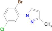 1-(2-BROMO-5-CHLOROPHENYL)-3-METHYL-1H-PYRAZOLE