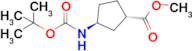 Methyl (1S,3S)-3-{[(tert-butoxy)carbonyl]amino}cyclopentane-1-carboxylate