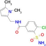 BENZAMIDE, 3-(AMINOSULFONYL)-4-CHLORO-N-[(1,5-DIMETHYL-1H-PYRROL-2-YL)METHYL]-