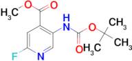 METHYL 5-(BOC-AMINO)-2-FLUOROPYRIDINE-4-CARBOXYLATE