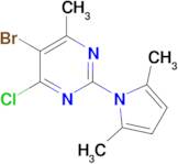 5-BROMO-4-CHLORO-2-(2,5-DIMETHYL-1H-PYRROL-1-YL)-6-METHYLPYRIMIDINE