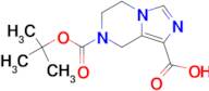 7-(TERT-BUTOXYCARBONYL)-5,6,7,8-TETRAHYDROIMIDAZO[1,5-A]PYRAZINE-1-CARBOXYLIC ACID