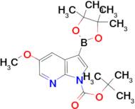 TERT-BUTYL 5-METHOXY-3-(4,4,5,5-TETRAMETHYL-1,3,2-DIOXABOROLAN-2-YL)-1H-PYRROLO[2,3-B]PYRIDINE-1-C…