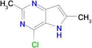 4-CHLORO-2,6-DIMETHYL-5H-PYRROLO[3,2-D]PYRIMIDINE