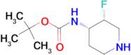 TERT-BUTYL N-[(3R,4S)-3-FLUOROPIPERIDIN-4-YL]CARBAMATE