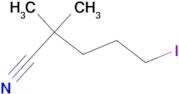 5-IODO-2,2-DIMETHYLPENTANENITRILE