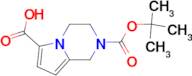 2-BOC-3,4-DIHYDRO-1H-PYRROLO[1,2-A]PYRAZINE-6-CARBOXYLIC ACID