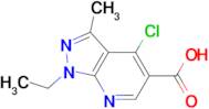 4-CHLORO-1-ETHYL-3-METHYL-1H-PYRAZOLO[3,4-B]PYRIDINE-5-CARBOXYLIC ACID