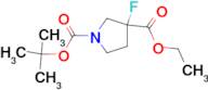 ETHYL 1-BOC-3-FLUOROPYRROLIDINE-3-CARBOXYLATE