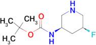 (3R,5S)-REL-3-(BOC-AMINO)-5-FLUOROPIPERIDINE