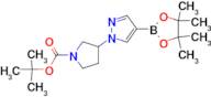 1-PYRROLIDINECARBOXYLIC ACID, 3-[4-(4,4,5,5-TETRAMETHYL-1,3,2-DIOXABOROLAN-2-YL)-1H-PYRAZOL-1-YL]-…