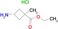 Ethyl trans-3-amino-1-methylcyclobutanecarboxylate hydrochloride