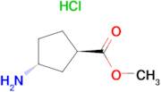 (1R,3R)-Methyl-3-aminocyclopentanecarboxylate hydrochloride