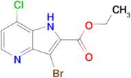 3-BROMO-8-CHLORO-1H-PYRROLO[3,2-B]PYRIDINE-2-CARBOXYLIC ACID ETHYL ESTER