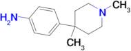 4-(1,4-DIMETHYLPIPERIDIN-4-YL)ANILINE