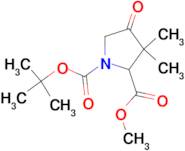 1-TERT-BUTYL 2-METHYL 3,3-DIMETHYL-4-OXOPYRROLIDINE-1,2-DICARBOXYLATE