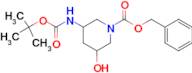 BENZYL 3-((TERT-BUTOXYCARBONYL)AMINO)-5-HYDROXYPIPERIDINE-1-CARBOXYLATE