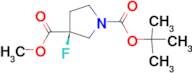 METHYL (S)-1-BOC-3-FLUOROPYRROLIDINE-3-CARBOXYLATE