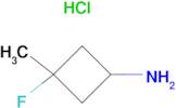 3-FLUORO-3-METHYLCYCLOBUTAN-1-AMINE HCL