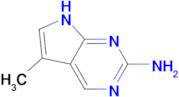 5-METHYL-7H-PYRROLO[2,3-D]PYRIMIDIN-2-AMINE