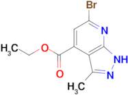 ETHYL 6-BROMO-3-METHYL-1H-PYRAZOLO[3,4-B]PYRIDINE-4-CARBOXYLATE