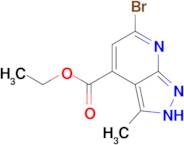 ETHYL 6-BROMO-3-METHYL-1H-PYRAZOLO[3,4-B]PYRIDINE-4-CARBOXYLATE