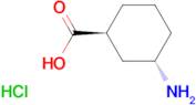 (1S,3S)-3-AMINOCYCLOHEXANE-1-CARBOXYLIC ACID HCL
