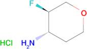 trans-3-FLUOROOXAN-4-AMINE HCL