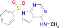 7-(BENZENESULFONYL)-N-METHYL-7H-PYRROLO[2,3-D]PYRIMIDIN-4-AMINE