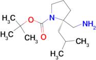 TERT-BUTYL (2R)-2-(AMINOMETHYL)-2-(2-METHYLPROPYL)PYRROLIDINE-1-CARBOXYLATE