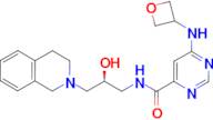 (S)-N-(3-(3,4-DIHYDROISOQUINOLIN-2(1H)-YL)-2-HYDROXYPROPYL)-6-(OXETAN-3-YLAMINO)PYRIMIDINE-4-CARBOXAMIDE