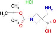 3-(AMINOMETHYL)-1-[(TERT-BUTOXY)CARBONYL]AZETIDINE-3-CARBOXYLIC ACID HCL