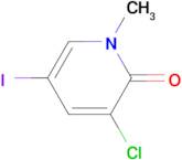 3-CHLORO-5-IODO-1-METHYLPYRIDIN-2(1H)-ONE