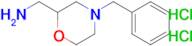 (4-BENZYLMORPHOLIN-2-YL)METHANAMINE 2HCL