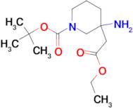 ETHYL (3-AMINO-1-BOC-PIPERIDIN-3-YL)-ACETATE