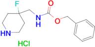 BENZYL (4-FLUOROPIPERIDIN-4-YL)METHYLCARBAMATE HCL