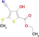 ETHYL 4-CYANO-3-HYDROXY-5-(METHYLTHIO)THIOPHENE-2-CARBOXYLATE