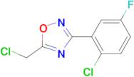 3-(2-CHLORO-5-FLUOROPHENYL)-5-(CHLOROMETHYL)-1,2,4-OXADIAZOLE