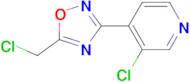 5-(CHLOROMETHYL)-3-(3-CHLOROPYRIDIN-4-YL)-1,2,4-OXADIAZOLE