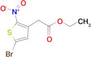 (5-BROMO-2-NITRO-THIOPHEN-3-YL)-ACETIC ACID ETHYL ESTER