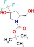 (2S,4S)-TERT-BUTYL 4-HYDROXY-2-(HYDROXYMETHYL)-4-(TRIFLUOROMETHYL)PYRROLIDINE-1-CARBOXYLATE