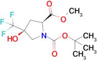 (2S,4S)-1-TERT-BUTYL 2-METHYL 4-HYDROXY-4-(TRIFLUOROMETHYL)PYRROLIDINE-1,2-DICARBOXYLATE