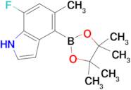 (7-Fluoro-5-methyl-1H-indol-4yl)boronic acid pinacol ester